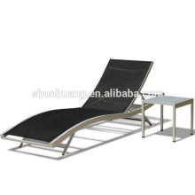 Hot sale outdoor chaise lounge poolside chairs metal sleeping bed